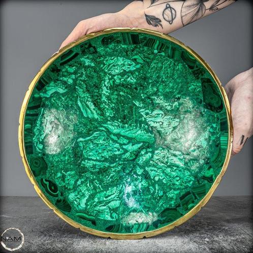 Zeer Zeldzame Eerste Kwaliteit Malachiet en Chrysocolla, Verzamelen, Mineralen en Fossielen
