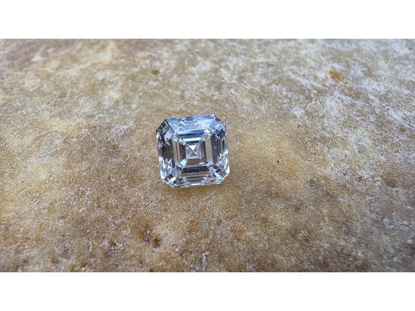 Veiling - Diamant asscher 1.00 crt ( IGI gecertificeerd ), Sieraden, Tassen en Uiterlijk, Edelstenen