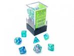 Mini Polydice Dobbelsteen Set Blauw (7 stuks) | Chessex -, Nieuw, Verzenden