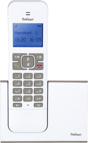 Profoon PDX-8400 WT/TE DECT Draadloze telefoon - 1 Handpost beschikbaar voor biedingen