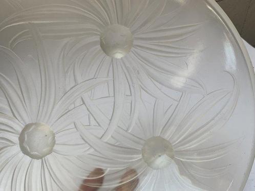 Etling - Etling Art Deco Large Opalescent Pressed Molded, Antiek en Kunst, Antiek | Glas en Kristal