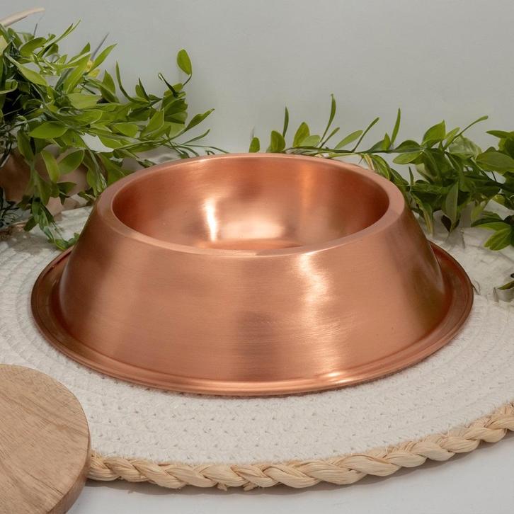 Puur koperen hondendrinkbak (360 gr), Sport en Fitness, Gezondheidsproducten en Wellness, Ophalen of Verzenden