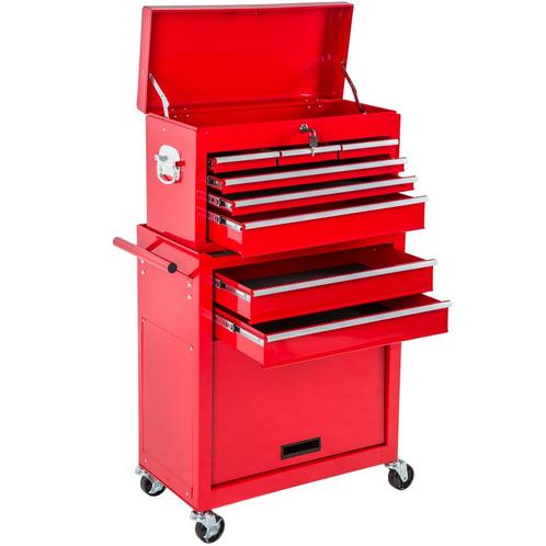 Gereedschapswagen met 10 vakken - rood, Doe-het-zelf en Verbouw, Gereedschap | Handgereedschap, Verzenden