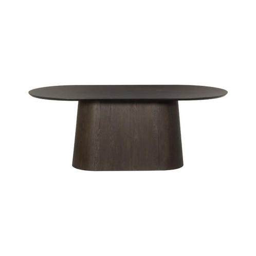 Ovale Eettafel Novero – Espresso Donkerbruin Eikenlook, Huis en Inrichting, Tafels | Eettafels, Ophalen