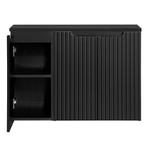 Wastafelonderkast met wastafelblad Newport 90x60x40 cm zwart, Huis en Inrichting, Badkamer | Badkamermeubels, Verzenden, Nieuw