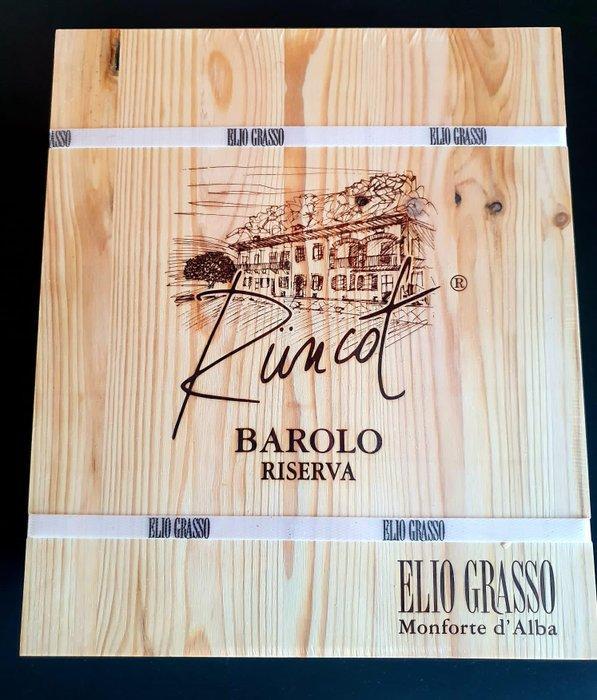 2015 Elio Grasso, Runcot - Barolo Reserva - 3 Flessen (0.75, Verzamelen, Wijnen