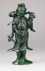 Chinese Carved Pierre Dure Statue Jeune Femme Kwanyin Chine, Antiek en Kunst