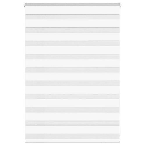 vidaXL Zebra Blind 115x100 cm stofbreedte 110,9 cm polyester, Huis en Inrichting, Stoffering | Gordijnen en Lamellen, Wit, Nieuw