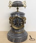 Tafelklok - Marmer, Messing, Brons - 1850-1900 - Puntgave
