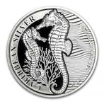 Barbados Seahorse - 1 oz 2019 (10.000 oplage), Postzegels en Munten, Munten | Amerika, Zilver, Losse munt, Verzenden, Midden-Amerika