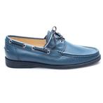 A. Testoni - NO RESERVE - Blue Casual Boat shoes - UK: 5.5 /, Nieuw
