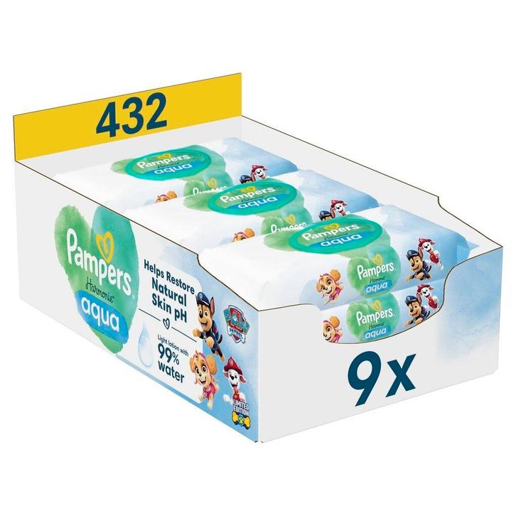 Pampers Harmonie Aqua Paw Patrol Babydoekjes, Kinderen en Baby's, Overige Kinderen en Baby's, Nieuw, Verzenden