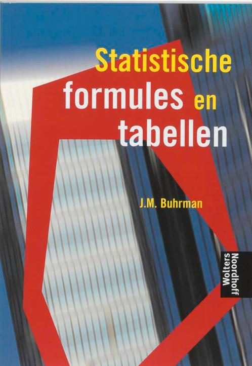Statistische formules en tabellen 9789001412128, Boeken, Wetenschap, Zo goed als nieuw, Verzenden