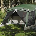 vidaXL Tent met luifel 4-persoons waterdicht groen, Verzenden, Nieuw, Tot en met 2