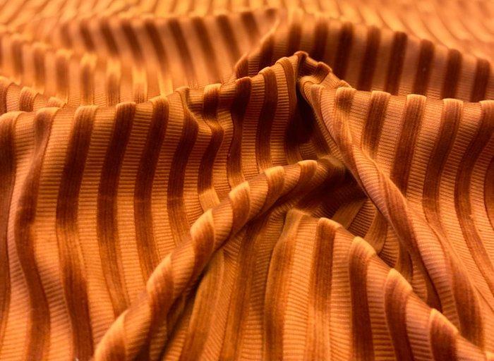 Prestigieuze koperstof in katoen met verticale strepen in, Antiek en Kunst, Antiek | Kleden en Textiel