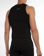 Claesens® Maat L Heren Singlet 2 pack Zwart Rib, Verzenden