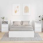 vidaXL Nachtkastjes 2 pcs Hoogglans wit 40 x 30 x 467 cm, Minder dan 45 cm, Verzenden, Nieuw, 55 tot 70 cm