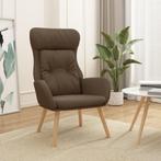 vidaXL Relaxstoel stof bruin, Huis en Inrichting, Fauteuils, Verzenden, Nieuw