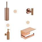 Toilet accessoires set Copper exclusief met zeepdispenser, Verzenden, Nieuw