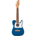 Fender Fullerton Tele Uke WN White Pickguard Lake Placid Blu, Nieuw, Verzenden