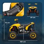 TRUUSK Elektrische Kinderquad 12V - 2 Motoren - 3-6 km/h - M, Verzenden, Nieuw