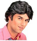 Zwart Grijze Pruik Gigolo, Verzenden, Nieuw