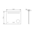 Badkamerspiegel Best Design Linet LED Verlichting 100x70 cm, Ophalen of Verzenden, Nieuw