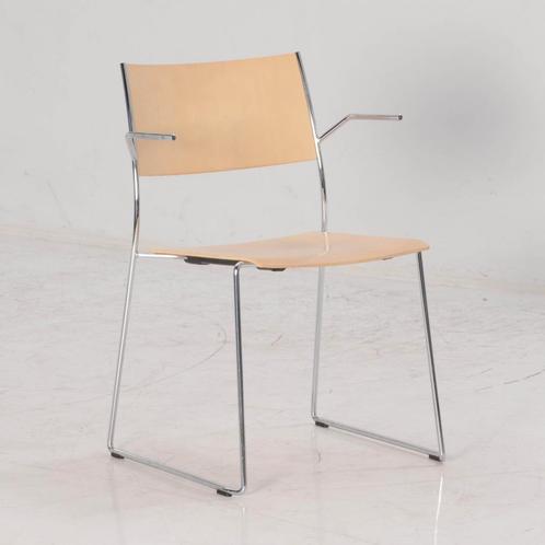 Kantinestoel Dietiker, licht beuken, slede frame, Huis en Inrichting, Stoelen, Ophalen of Verzenden