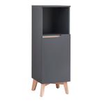 [en.casa] Badkamerkast Overath kolomkast 86x30x30 cm grijs e, Verzenden, Nieuw