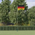 vidaXL Vlag met vlaggenmast Duitsland 5,55 m aluminium, Verzenden, Nieuw