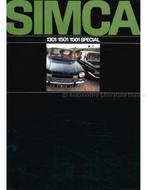 1970 SIMCA 1301 | 1501 BROCHURE NEDERLANDS, Boeken, Auto's | Folders en Tijdschriften, Nieuw, Author