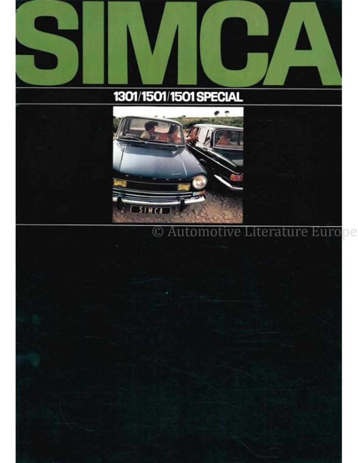 1970 SIMCA 1301 | 1501 BROCHURE NEDERLANDS, Boeken, Auto's | Folders en Tijdschriften