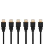 HDMI kabel 2.1 | 2 meter | 3 stuks (8K@60Hz, HDR, Zwart), Verzenden, Nieuw