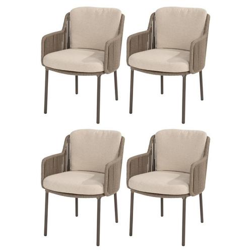 Bernini dining tuinstoel terre 4 Seasons Outdoor set van 4, Tuin en Terras, Tuinstoelen, Nieuw, Ophalen of Verzenden