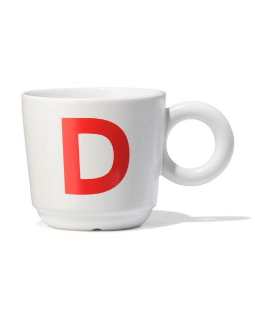 HEMA Mok 280ml letter D 6=40% / 4=20% / 2=10%, Huis en Inrichting, Keuken | Servies, Nieuw, Verzenden