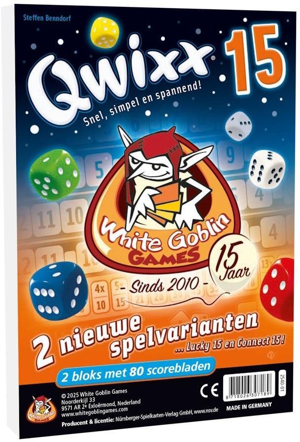 Qwixx - Lucky 15 | White Goblin Games - Spelonderdelen, Hobby en Vrije tijd, Gezelschapsspellen | Bordspellen, Nieuw, Verzenden