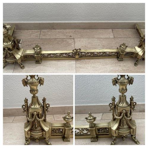 Openhaard accessoire (3) - Brons - Haardfront / fender, Antiek en Kunst, Antiek | Overige Antiek