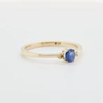 Zonder Minimumprijs - Ring 14 kt. - 0.37ct. tw. Saffier, Nieuw