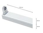 LED TL Armatuur - IP22 - Voor 1 G13 T8 TL Buis - 150 cm, Huis en Inrichting, Lampen | Overige, Ophalen of Verzenden, Nieuw