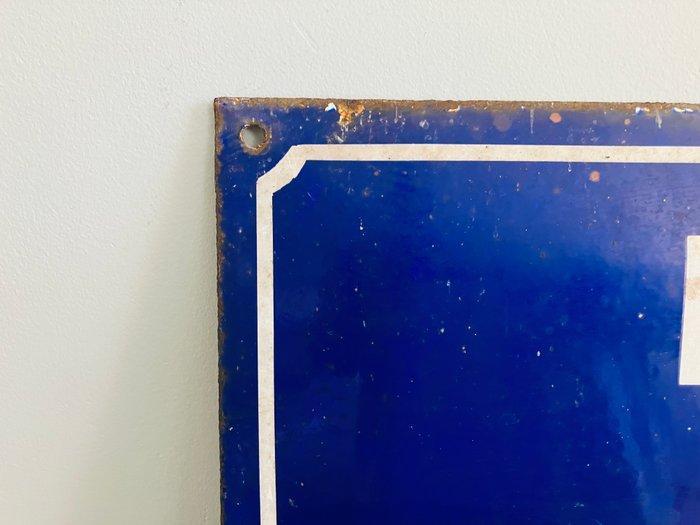 Frans straatnaam bord emaille - Emaille bord - Emaille, Antiek en Kunst, Antiek | Wandborden en Tegels