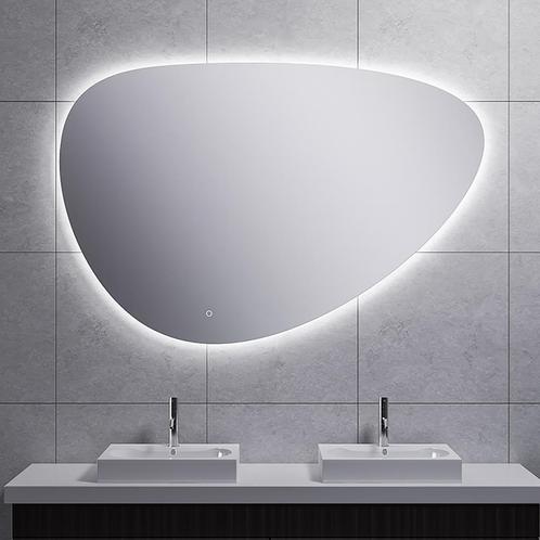 Wiesbaden Uovo Badkamerspiegel met LED - Dimbaar -, Huis en Inrichting, Woonaccessoires | Spiegels, Nieuw, Ophalen of Verzenden