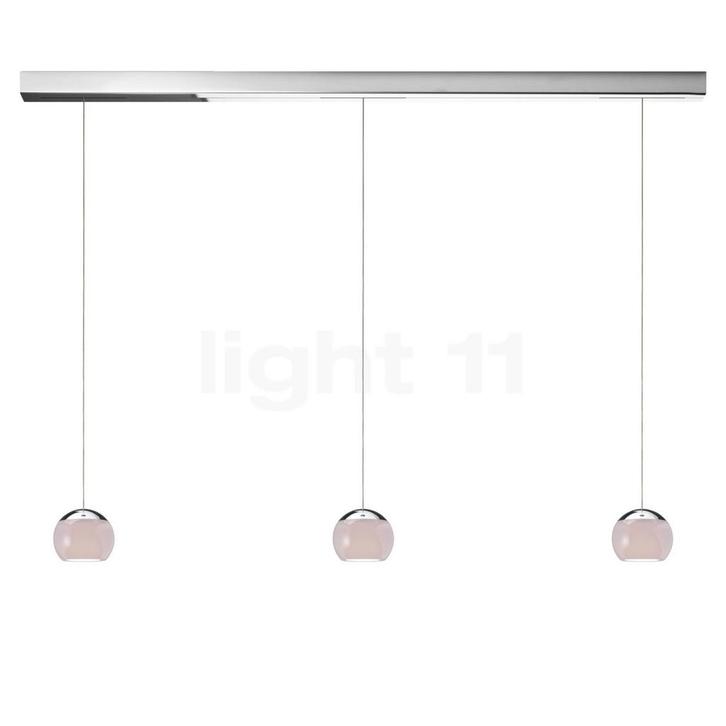 Oligo Balino Hanglamp 3-lichts LED, chroom/grijs, Huis en Inrichting, Lampen | Hanglampen, Nieuw, Verzenden