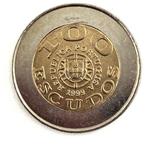 Portugal. 12 - 100 escudos with coinage error República