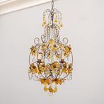 Plafondlamp - decorato - Muranoglas - bloemen en druppels, Antiek en Kunst, Antiek | Lampen