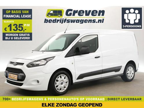 Ford Transit Connect 1.6 TDCI L2H1 Airco Cruise 3Pers €135pm, Auto's, Bestelauto's, Handgeschakeld, Diesel, Wit, Ford, Verzenden