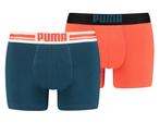 Puma - Placed Logo Boxer 2P - Boxer Shorts - L, Nieuw