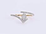 Ring - 14 karaat Geel goud - 0.25ct. tw. Diamant, Nieuw