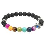 Fako Bijoux® - Buddha Armband - Reiki Hamsa - Lavasteen, Sieraden, Tassen en Uiterlijk, Verzenden, Nieuw