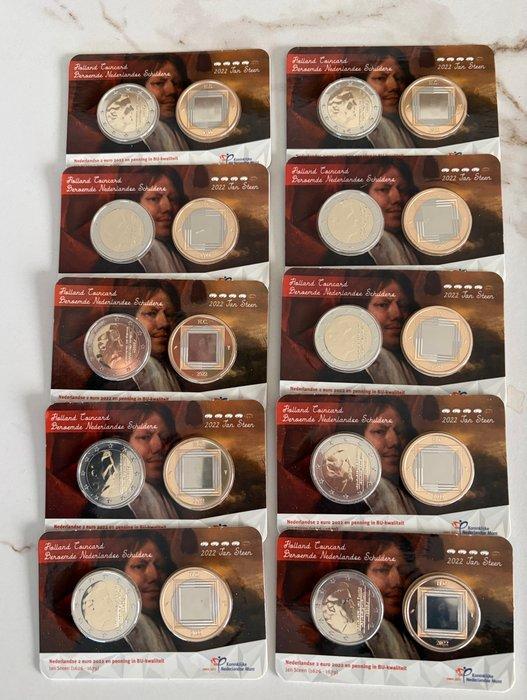 Nederland. Coin Card 2022 Jan Steen (10 stuks), Postzegels en Munten, Munten | Europa | Euromunten