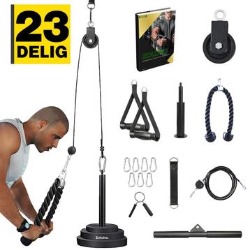 Zoluko Fitness Kabelsysteem - 23-delige Set Met E-book